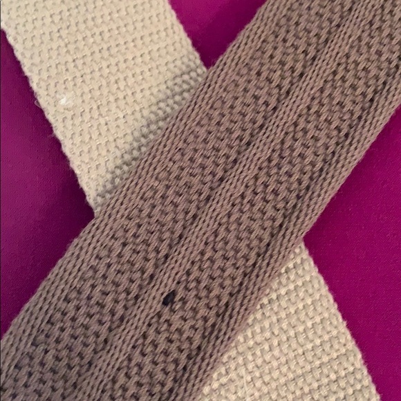 3 Fabric Belts Black/Taupe/Beige - Picture 2 of 7